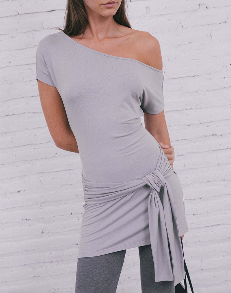 Mini Dress in Lilac Grey